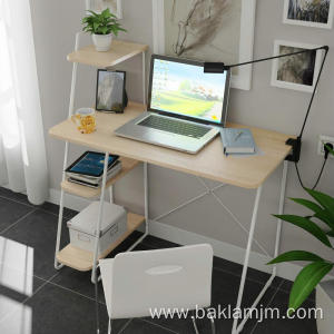 Writing Desk Office Table With Storage Shelves